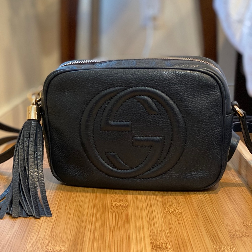 Gucci Soho Disco Bag in Navy